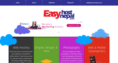 Desktop Screenshot of easyhostnepal.com